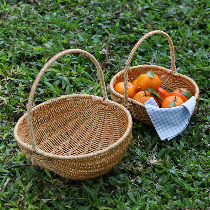 Wicker-Stil Handkorb für Obst und Gemüse – Mittel – Bild 2 | LuxeStyle