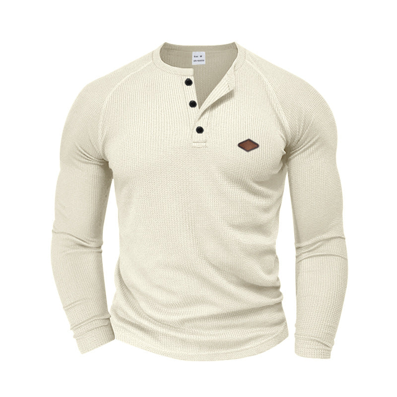 Herren Langarm Henley Shirt, schnelltrocknend – Bild 8 | LuxeStyle