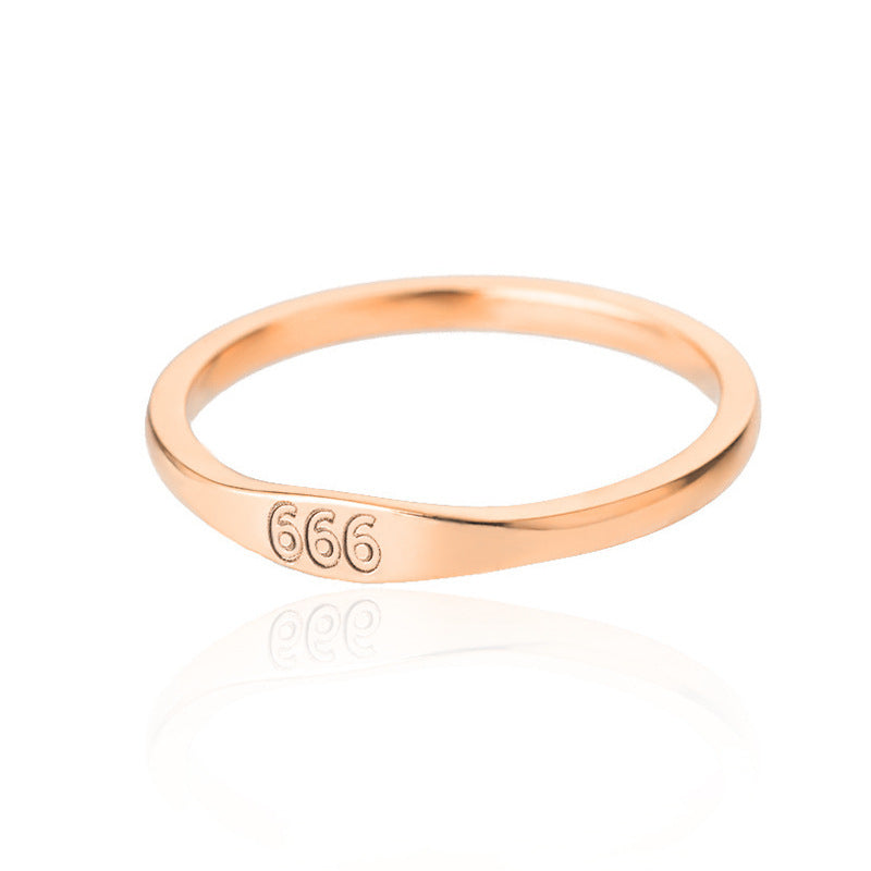 Edelstahlring mit Buchstaben