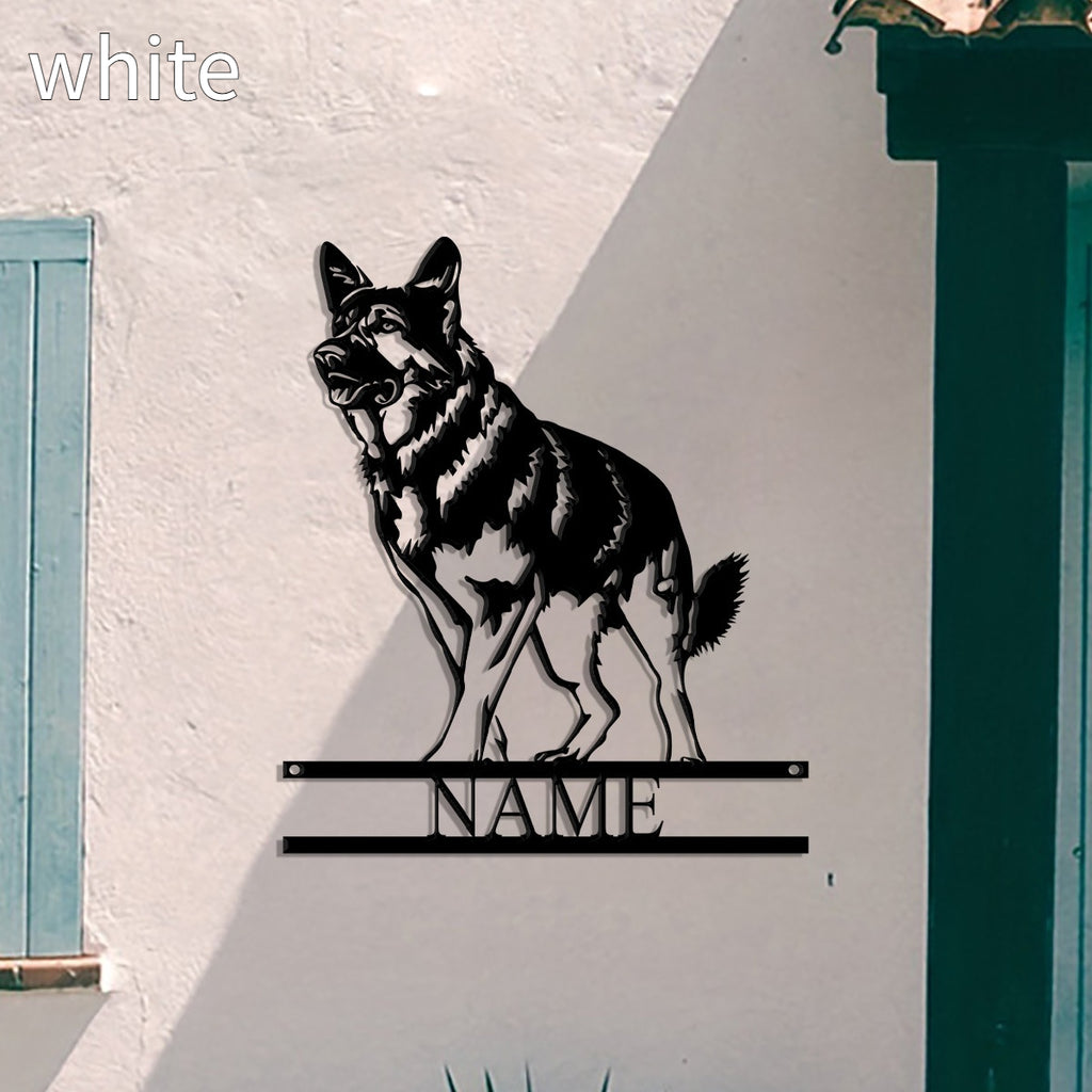 Metallbild Wolf Tier Schwarz – Bild 4 | LuxeStyle