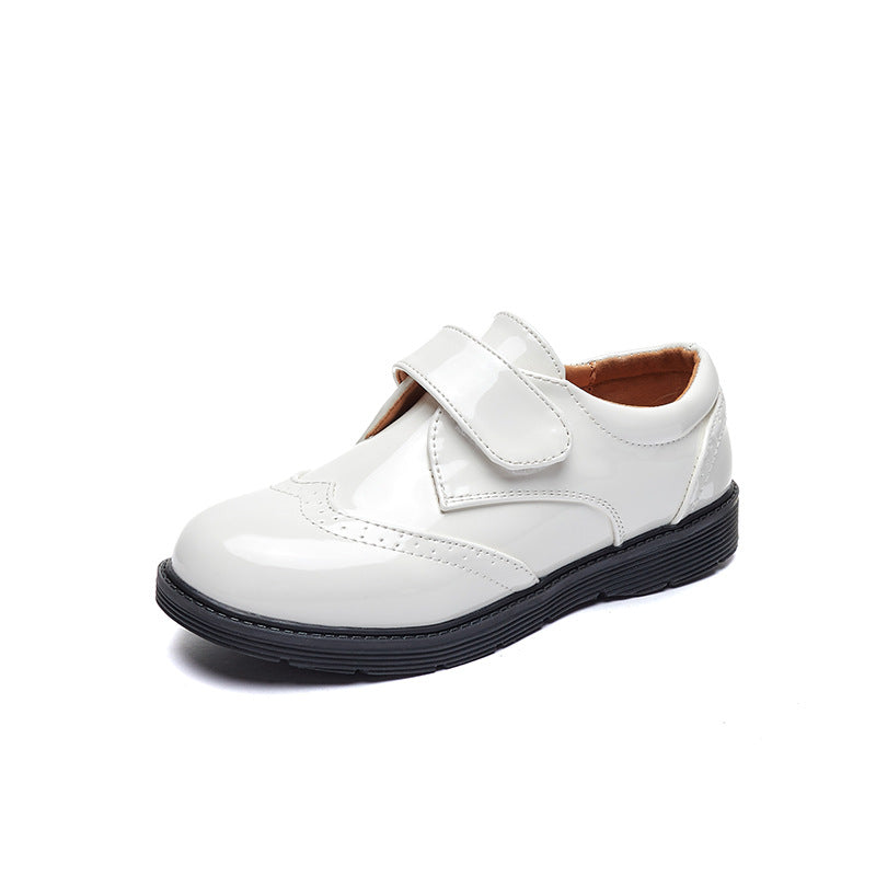 Buben Leder-Halbschuhe mit Klettverschluss – Bild 1 | LuxeStyle