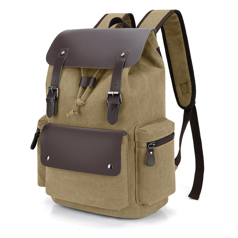 Retro Canvas Rucksack mit Kordelzug – Bild 6 | LuxeStyle