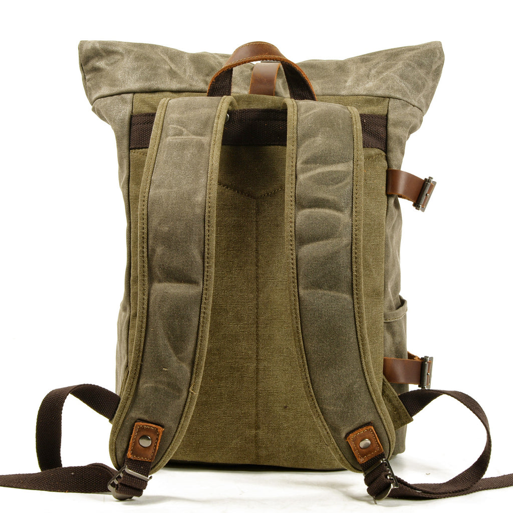 Rucksack aus Canvas und Rindsleder – Bild 6 | LuxeStyle