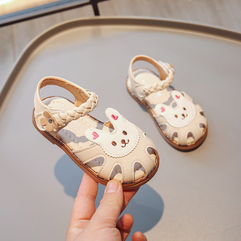 Kinder-Softschaufel-Sandalen aus Kunstleder