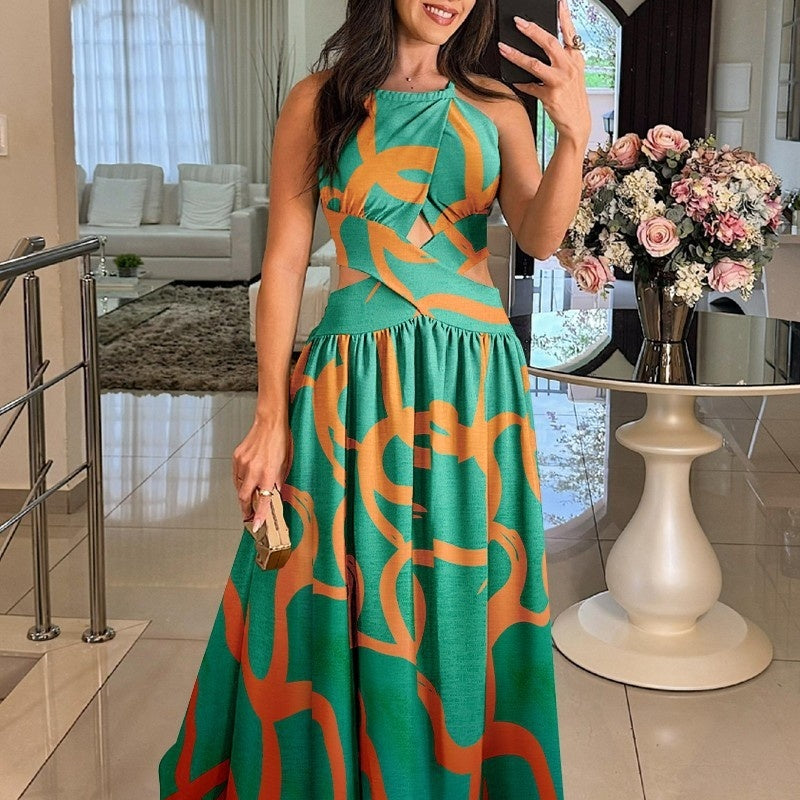 Sommerkleid mit hohem Bund