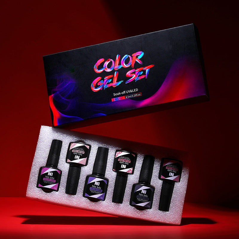 Gelnagellack-Set – 6 Farben à 8ml