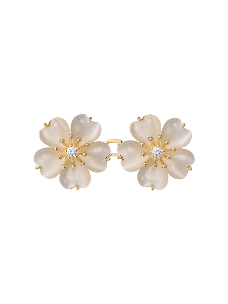 Kirschblüten-Broschen-Gürtelschnalle für Damen | LuxeStyle
