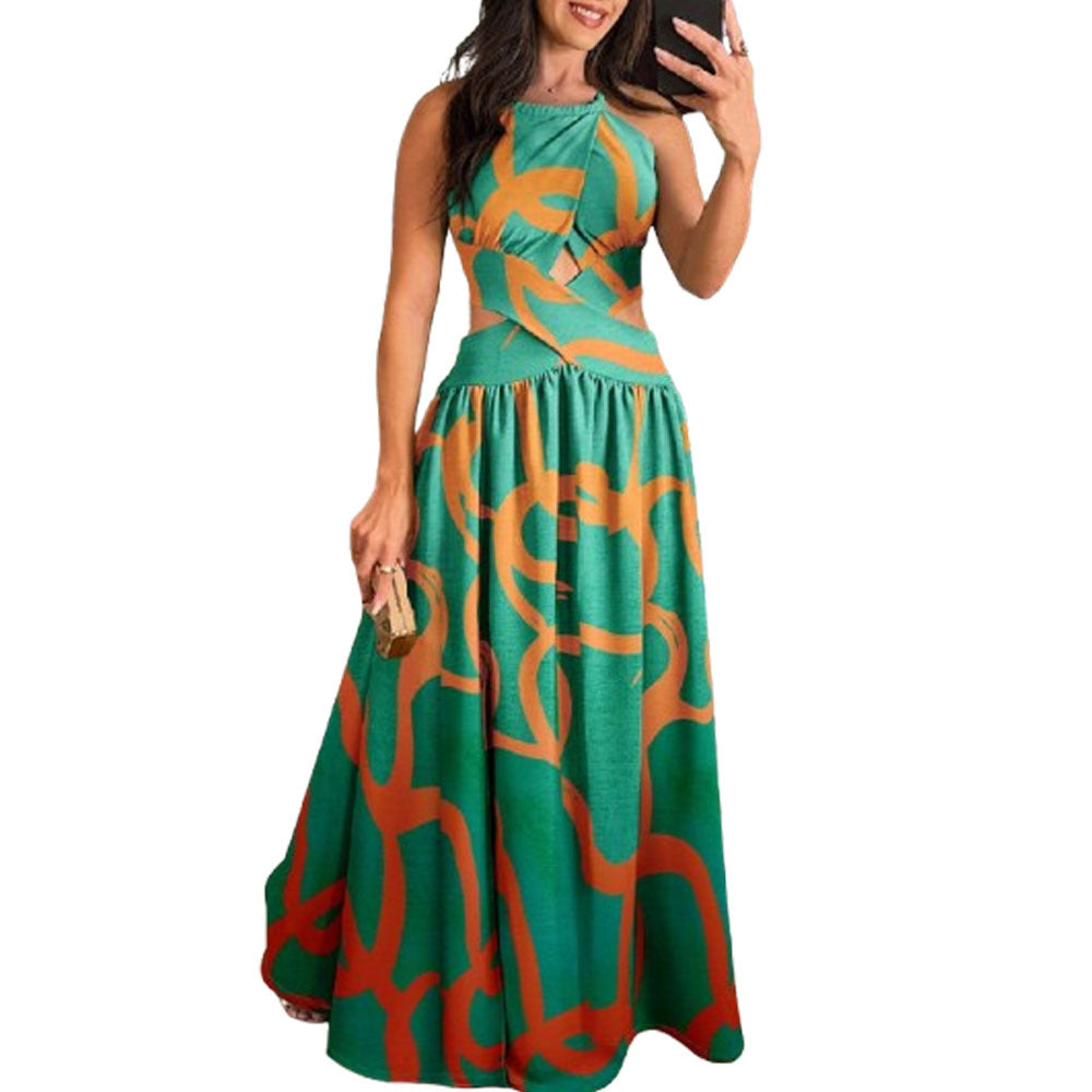 Sommerkleid mit hohem Bund