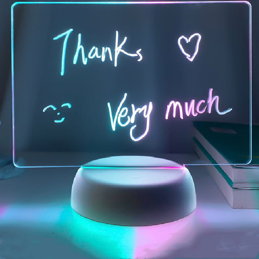 3D Acryl Notiztafel mit LED-Beleuchtung – Bild 2 | LuxeStyle