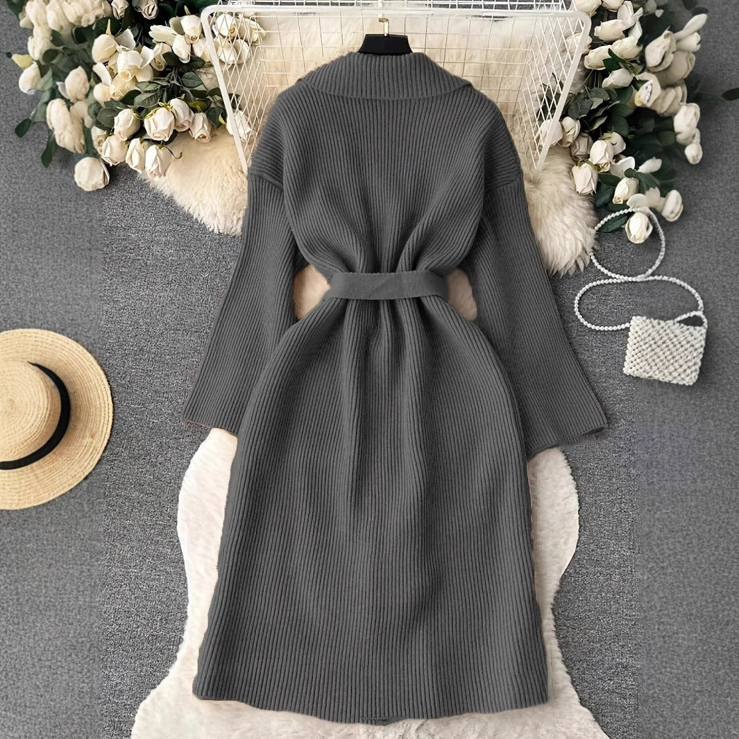 Eleganter Strick-Cardigan mit Schnürdetails