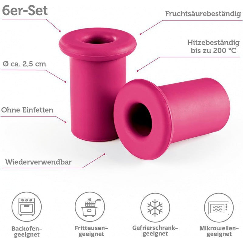 Silikon-Backhelfer-Set für perfektes Gebäck – Ansicht 5