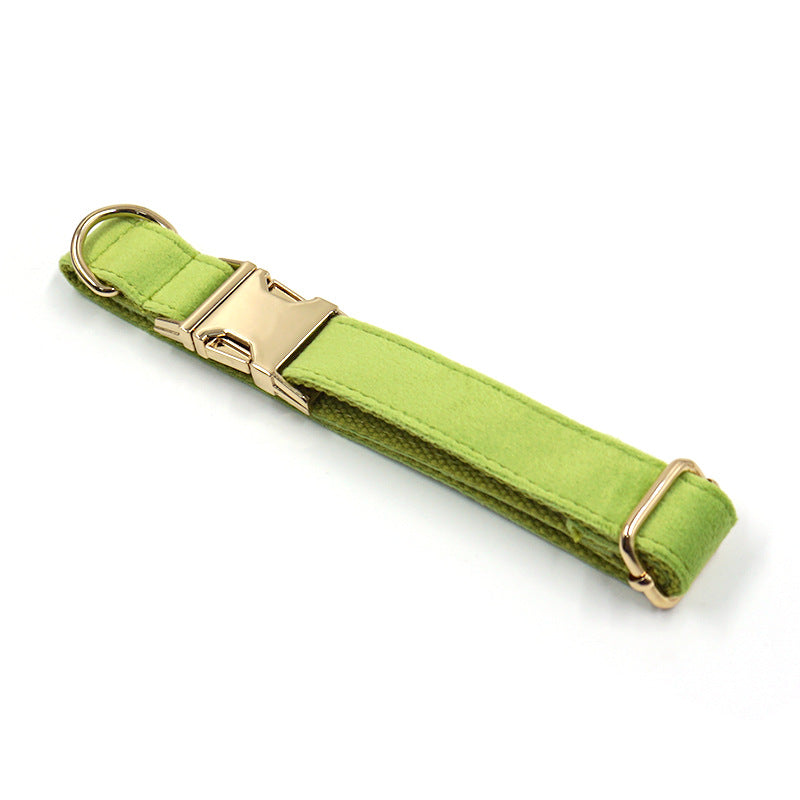 Grüner Stoff-Halsband – Bild 5 | LuxeStyle
