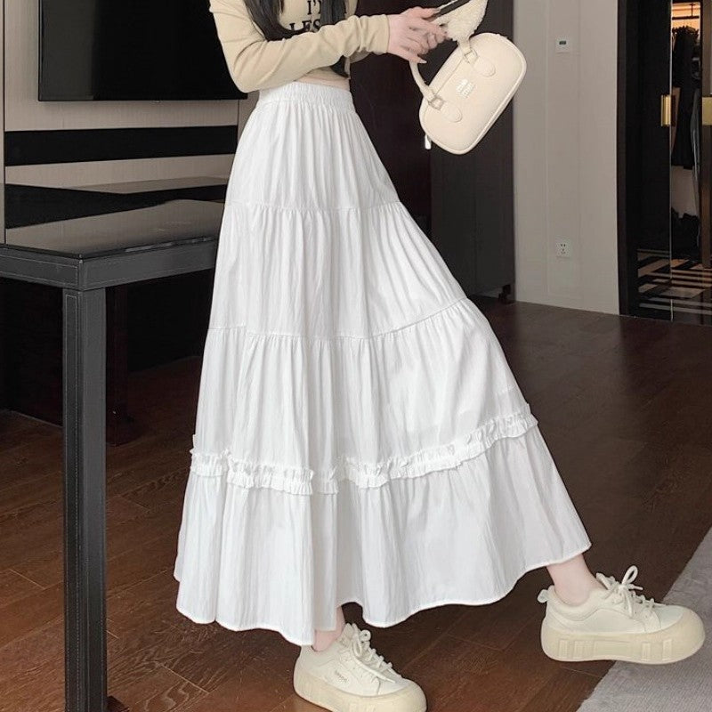 High-Waist Cake Skirt mit Rüschen