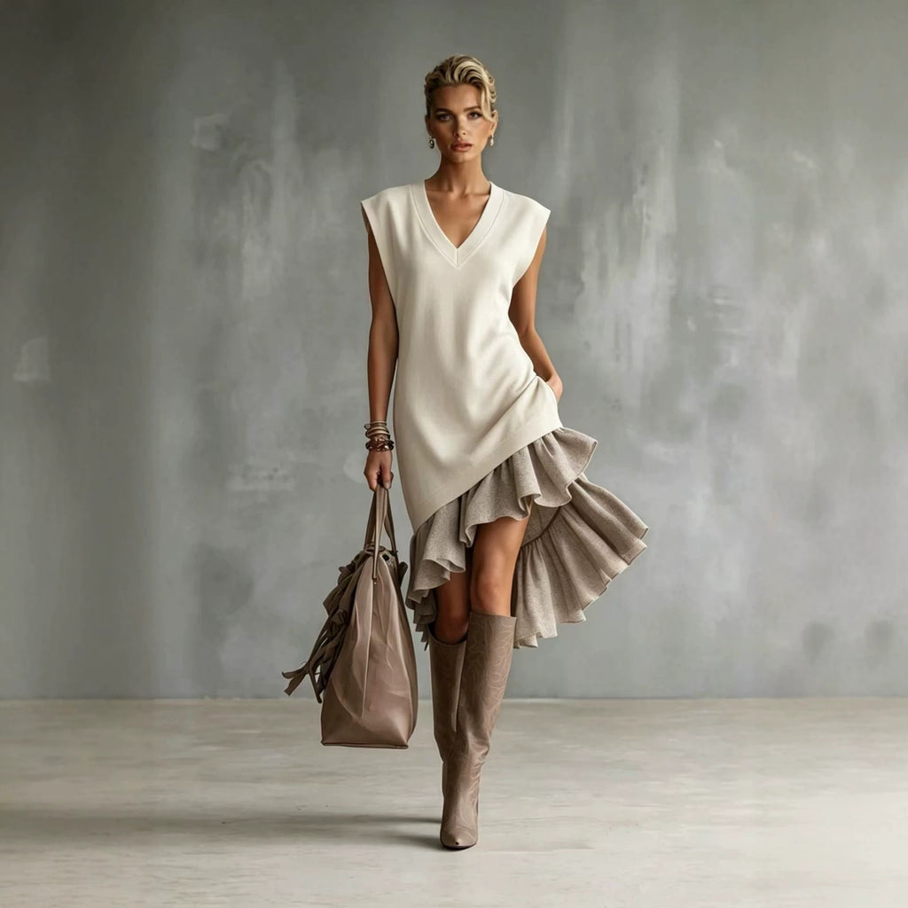 Midi-Jupe mit Volants im Casual-Stil – Ansicht 8