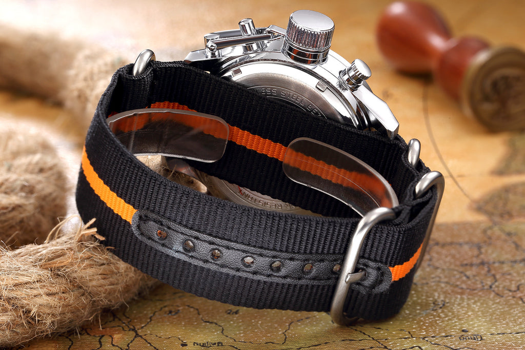 Uhr mit wasserfestem Gehäuse, silber/black, 15 mm – Bild 3 | LuxeStyle