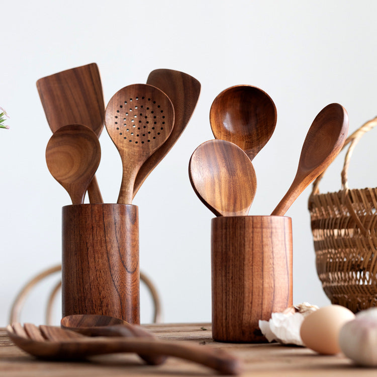 10-teiliges Holz Küchenhelfer-Set