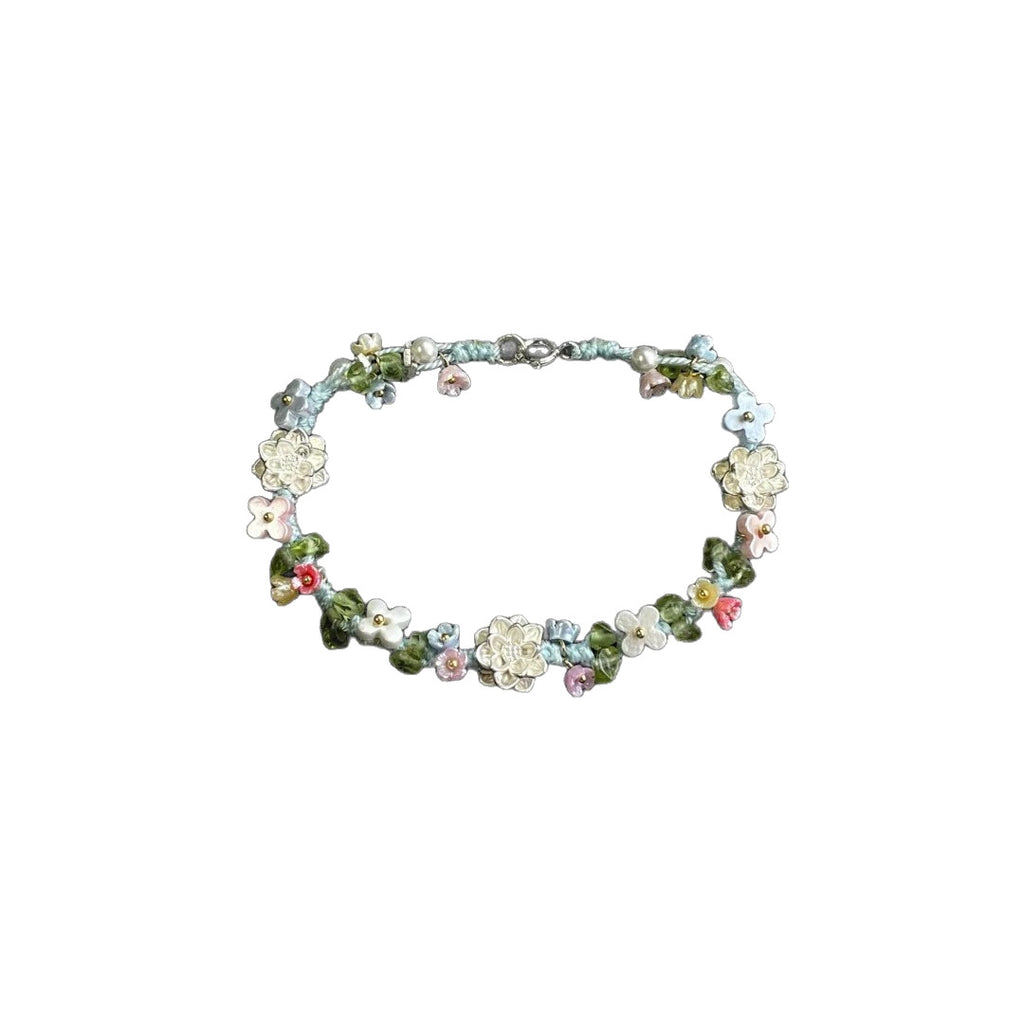 Sterlingsilber veredelter Lotosblumen Armreif