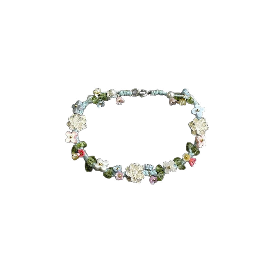 Sterlingsilber veredelter Lotosblumen Armreif