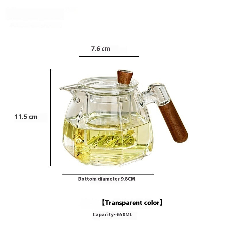Teekannen-Set aus hitzebeständigem Glas