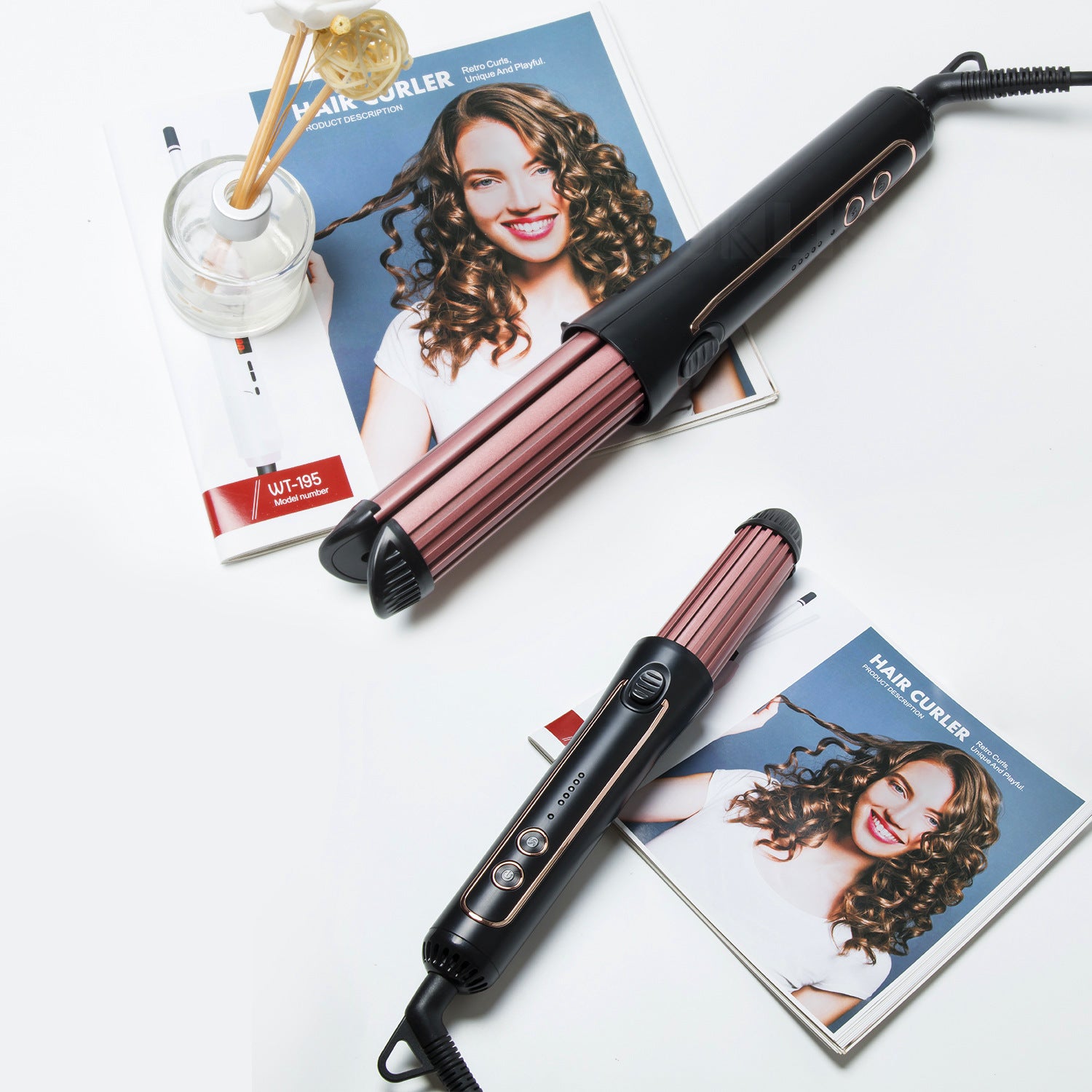 Mini Lockenstab für nasse und trockene Haare