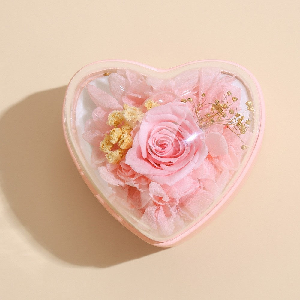 Rosen-Schmuckbox für Ringe und Anhänger | LuxeStyle