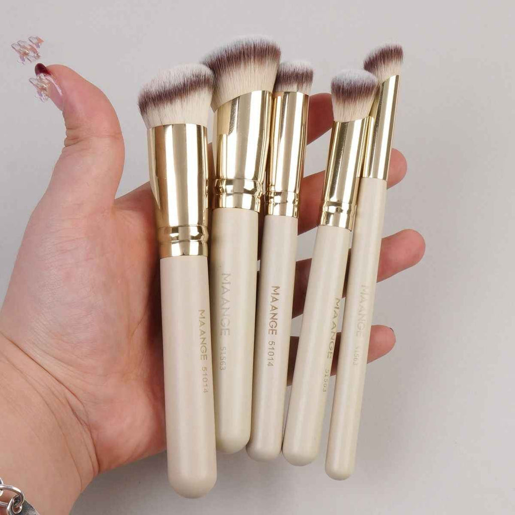 MAANGE Pinsel-Set für Puder & Rouge