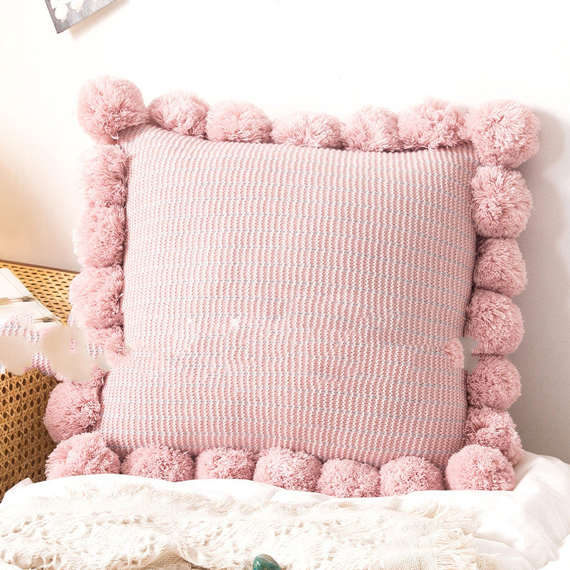 Gestricktes Kissen für Sofa oder Bett
