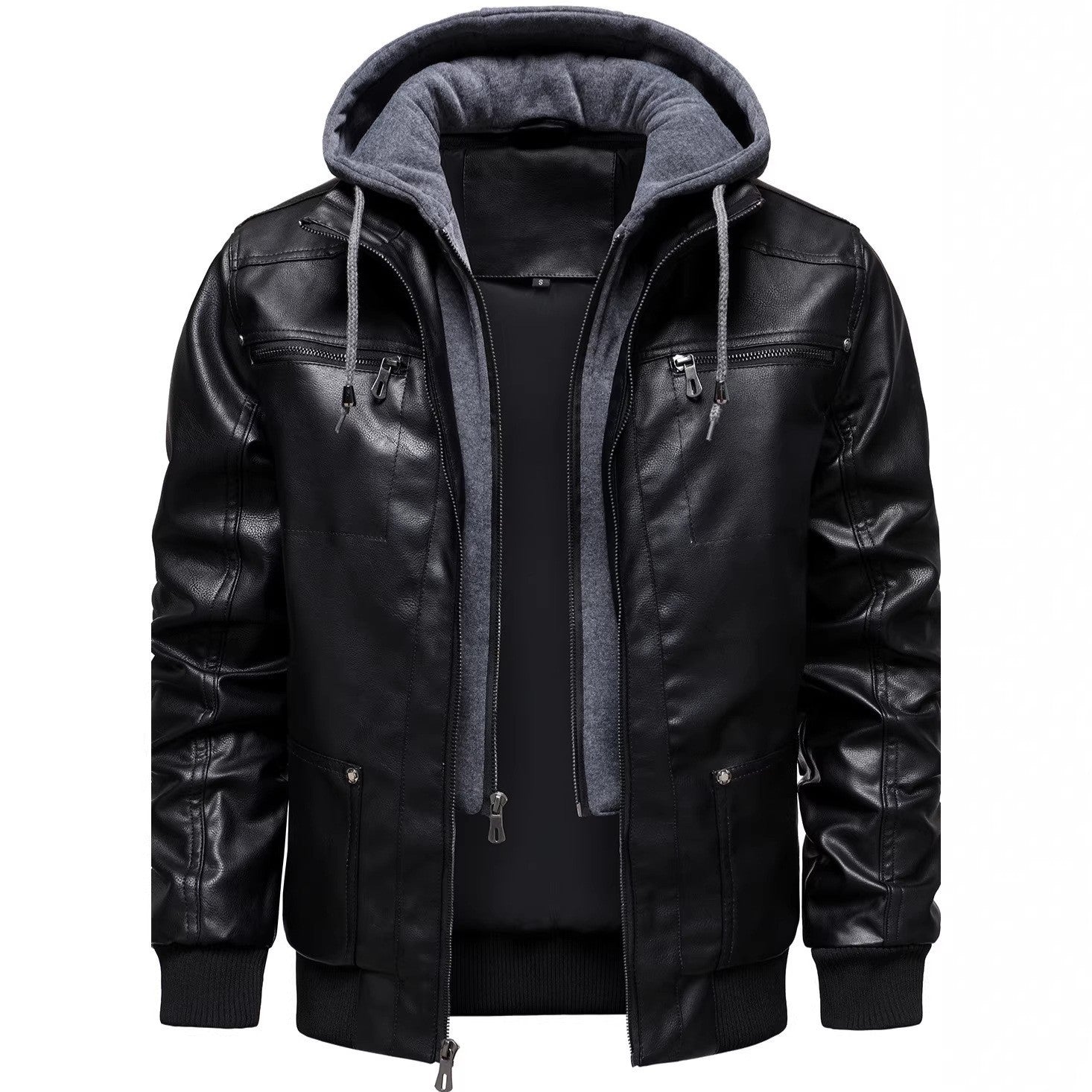 Herren-PU-Jacke, wärmend & stylisch für Frühling/Autumn