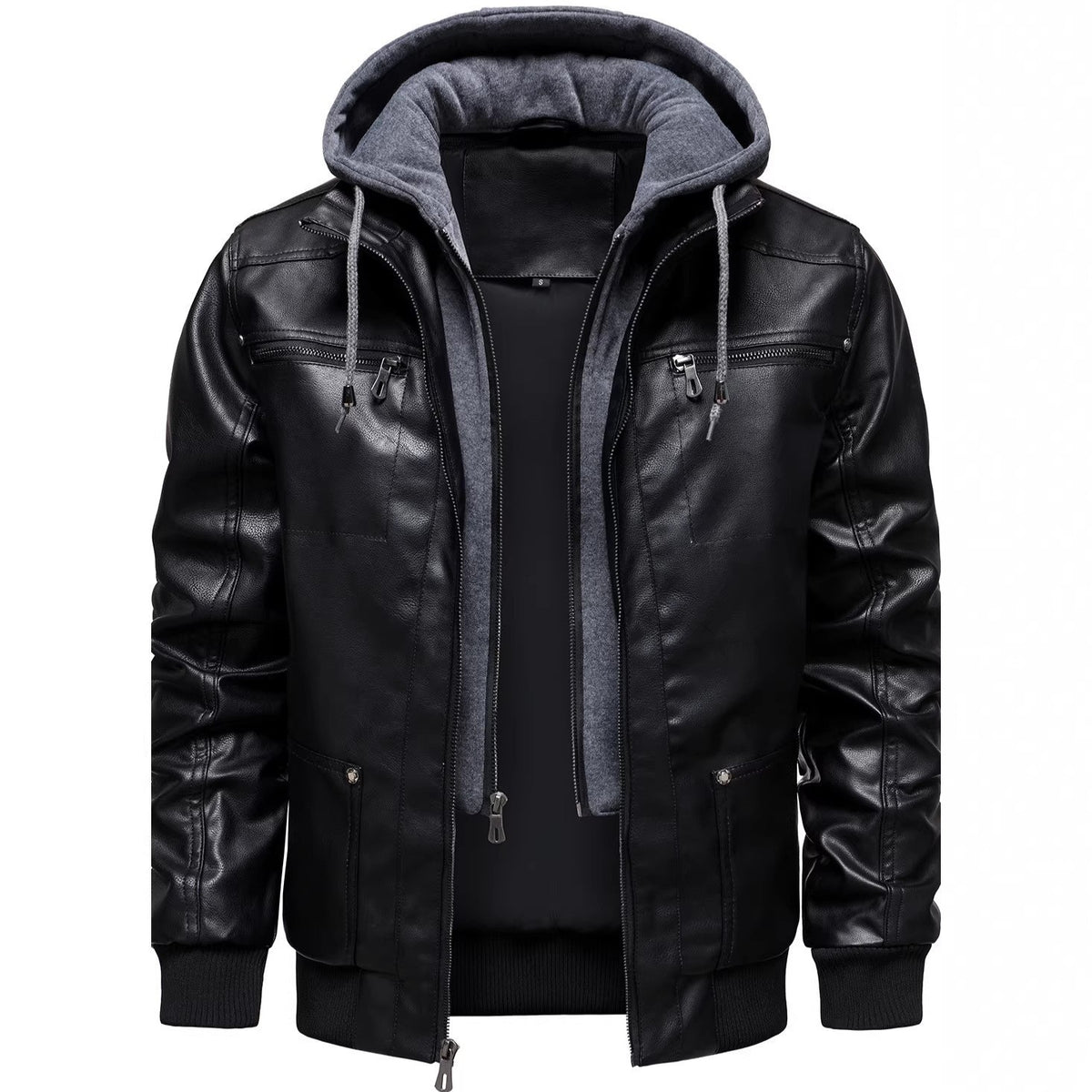 Herren-PU-Jacke, wärmend & stylisch für Frühling/Autumn