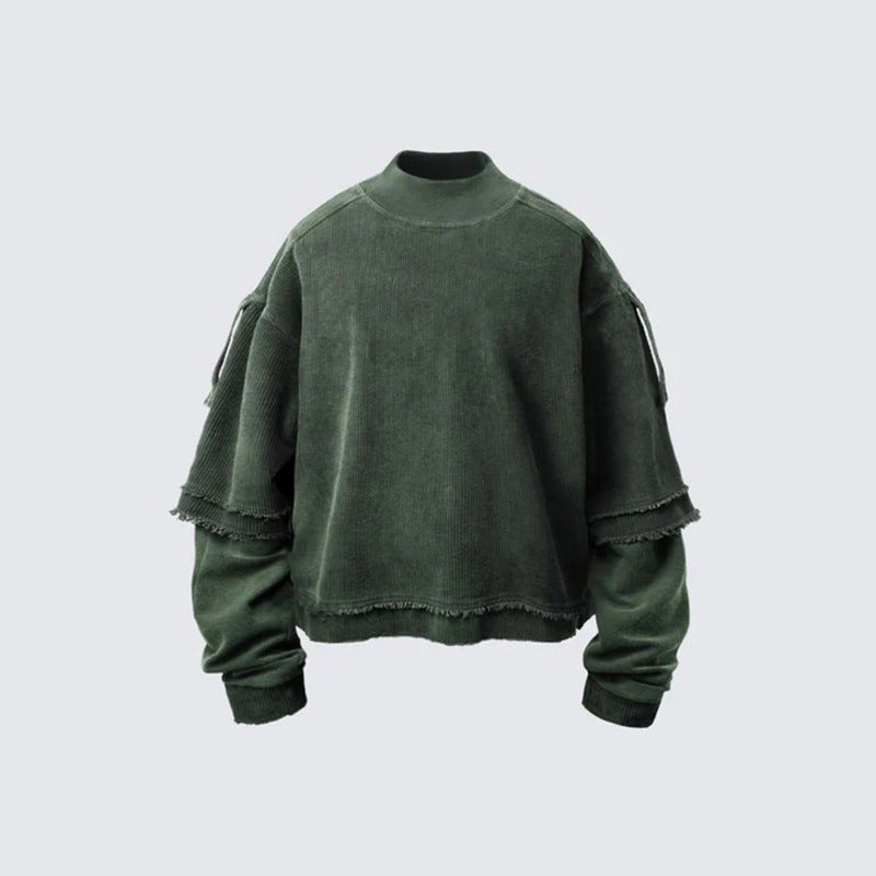 Vintage Langarmshirt im Lagenlook für Herren