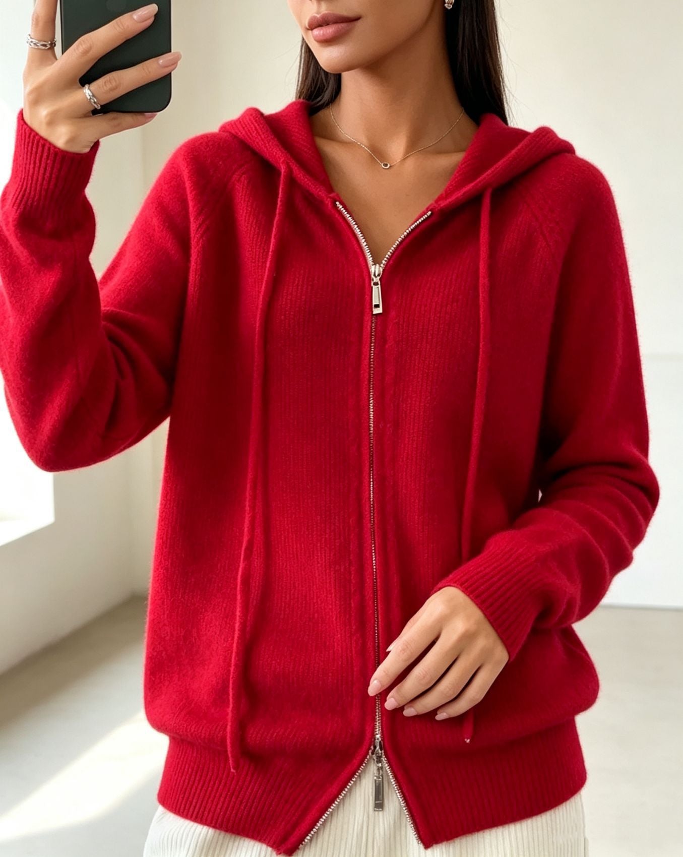 Cardigan aus Kunstwolle
