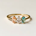 Herzförmiger Eleganter Edelstahl-Ring