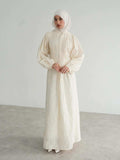 Elegantes Polyester-Robe-Kleid – Bild 4 | LuxeStyle