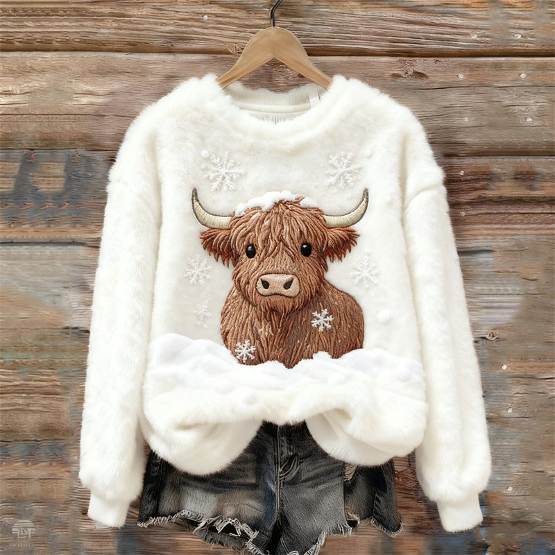 Langarm-Shirt mit Schneemann-Design