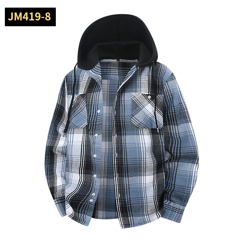 Hoodie mit Plaid-Muster