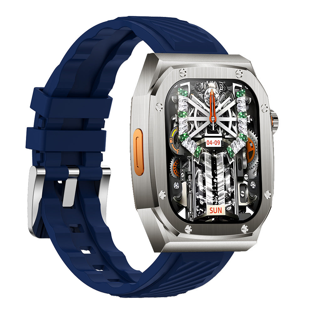 Sportuhr mit doppeltem Armband und Stahlgehäuse | LuxeStyle