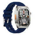Sportuhr mit doppeltem Armband und Stahlgehäuse | LuxeStyle