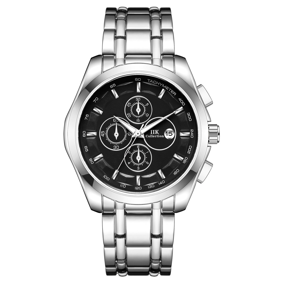 Luminöse Herrenquarzuhren mit Alloy-Armband