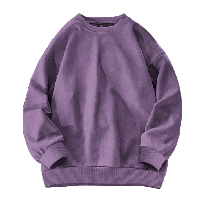 Suede-Fleece Pullover