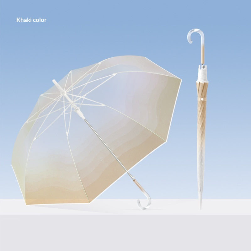 Transparenter Regenschirm mit Farbverlauf