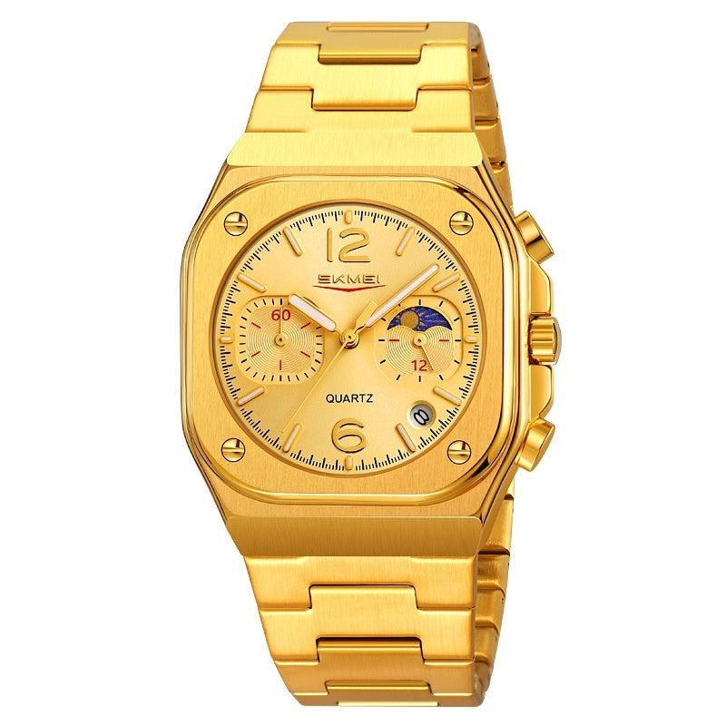 Herren Quartz-Uhr mit Multifunktion & wasserdicht