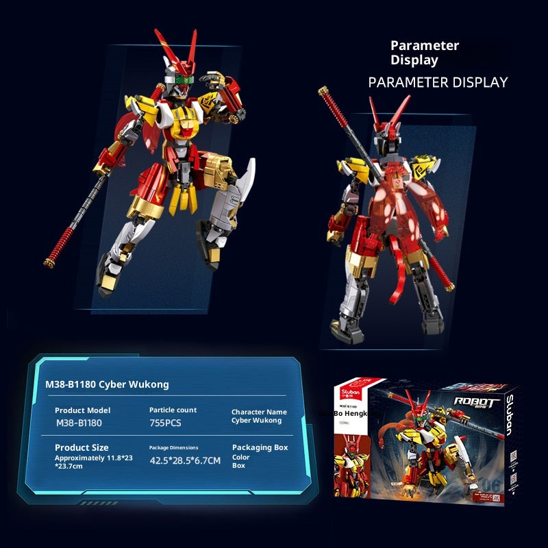 Cyber Wukong Mech Man Bausteine