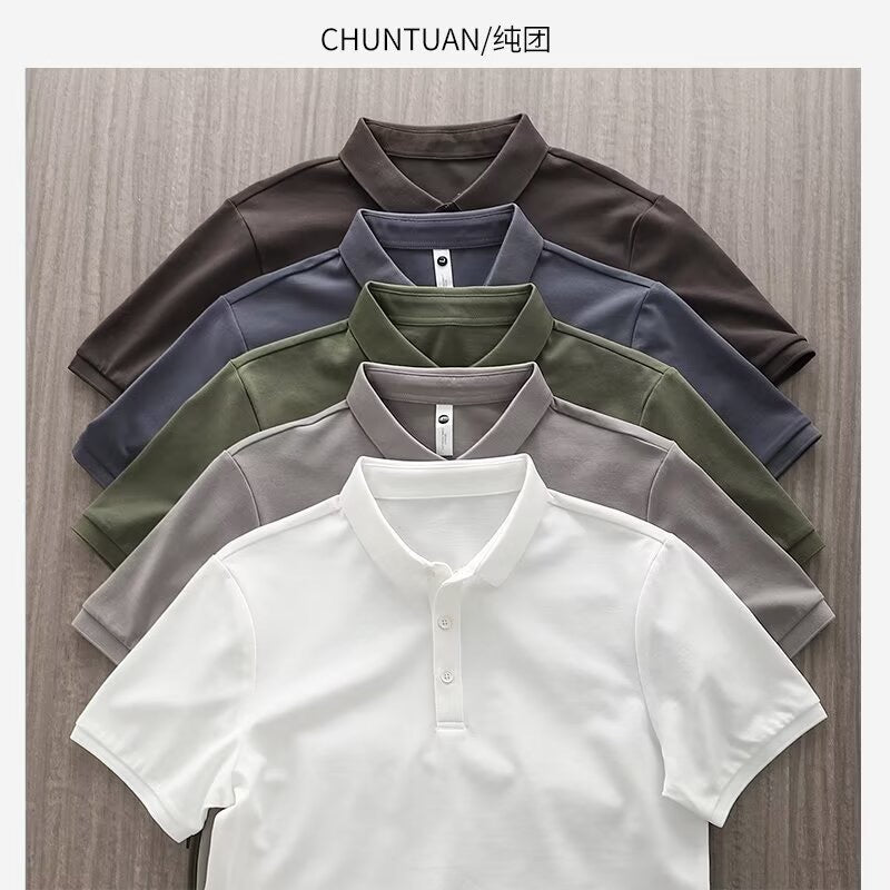 Polo-Shirt Kurzarm Slim-Fit Piqué-Baumwolle