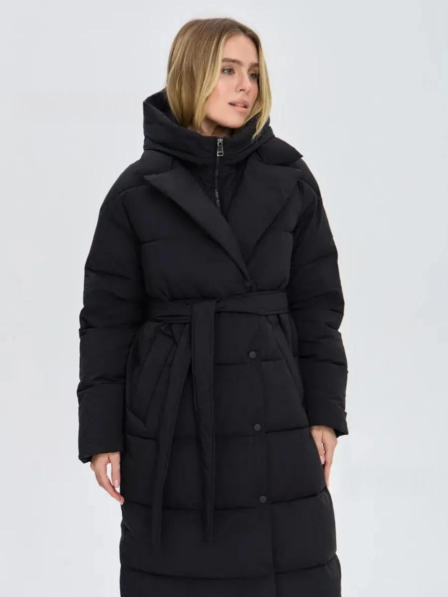Weisser Baumwollmantel bis Knie – Bild 6 | LuxeStyle