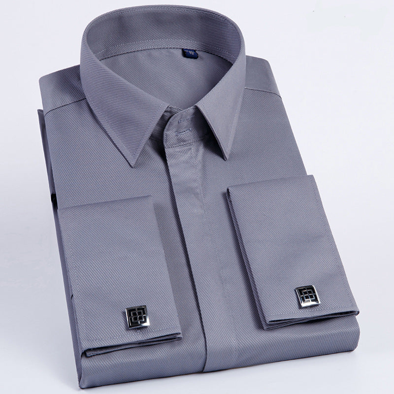 Herren Hemd Slim Fit mit Manschettenknöpfen – Bild 4 | LuxeStyle