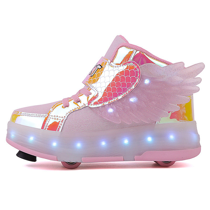 LED-Rollschuh mit Flügeln und Doppelrädern – Bild 6 | LuxeStyle