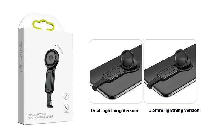 Audio-Adapter mit Ladefunktion und Ringhalterung
