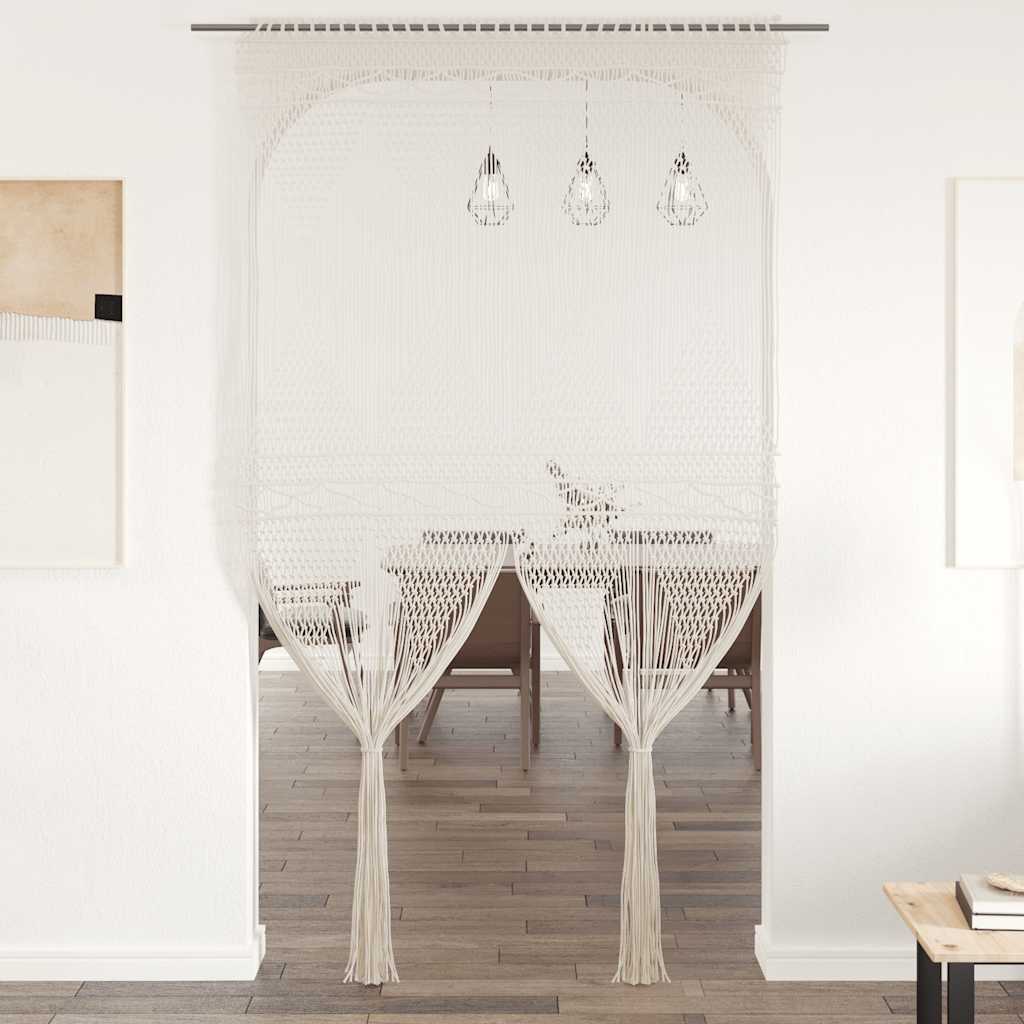 Macrame-Gardine aus Baumwolle