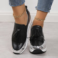 Damen Plateau-Sneaker mit Quaste