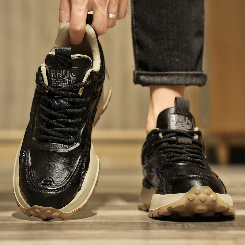 Bequeme, wasserdichte Sportschuhe aus Leder – Bild 8 | LuxeStyle
